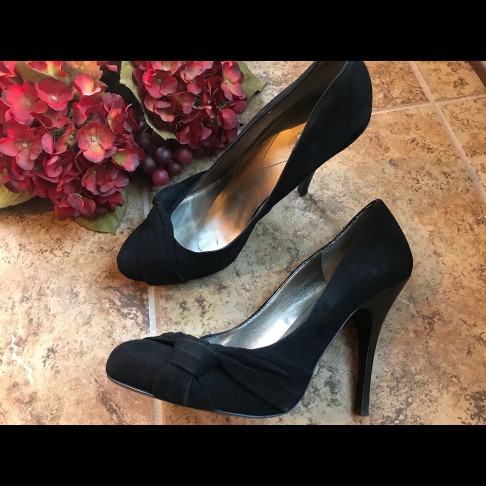 Black Suede Guess Heels